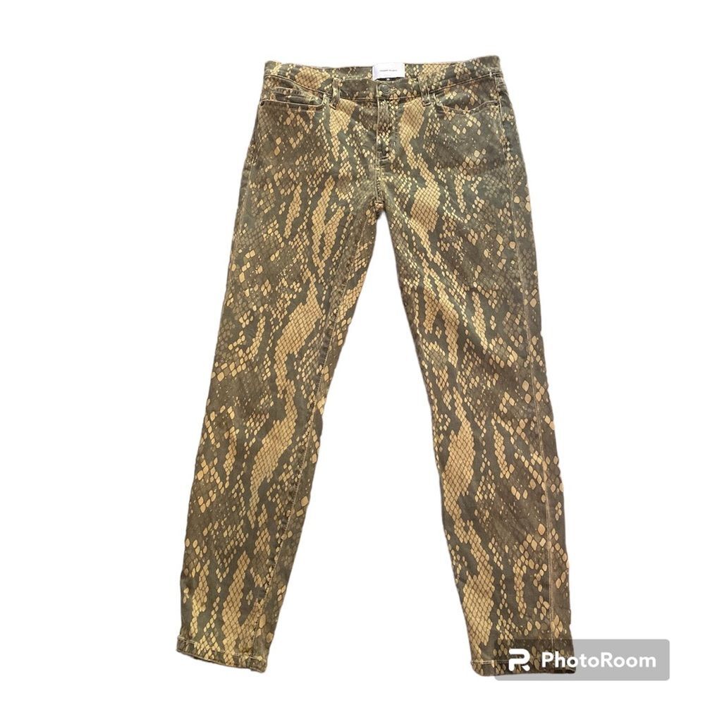 Current/Elliot yellow python skinny jeans - Picture 3 of 10